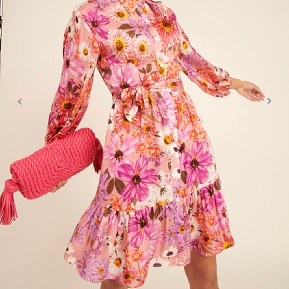 Rachel Parcell
Long-Sleeve Tiered Shirt Dress